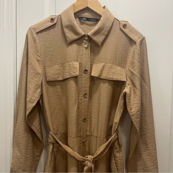 Zara inimalist tilitarian amel olour umpsuit - Picture 6 of 16